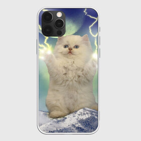 Чехол для iPhone 12 Pro Max с принтом Грозовой Котик в Тюмени, Силикон |  | Тематика изображения на принте: cat | cats | memes | гроза | грозовой | грозовой кошак | животные | кот | котенок | котик | котята | кошак | кошка | мем | мемы | молнии | молния | прикол | прикольные