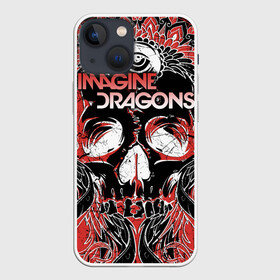 Чехол для iPhone 13 mini с принтом Imagine Dragons в Тюмени,  |  | Тематика изображения на принте: alternative | believer | demons | dragons | imagines | imagining | interscope | kid | korner | radioactive | records | альтернативный рок | имеджин драгонс | инди | поп | электроник