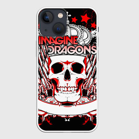 Чехол для iPhone 13 mini с принтом Imagine Dragons в Тюмени,  |  | Тематика изображения на принте: alternative | believer | demons | dragons | imagines | imagining | interscope | kid | korner | radioactive | records | альтернативный рок | имеджин драгонс | инди | поп | электроник