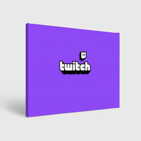 Холст прямоугольный с принтом Twitch в Тюмени, 100% ПВХ |  | twich | twitch | twitch logo | twitch tv | твитч | твитч тв | твич | твич тв