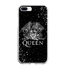 Чехол для iPhone 7Plus/8 Plus матовый с принтом QUEEN в Тюмени, Силикон | Область печати: задняя сторона чехла, без боковых панелей | queen | rock | брайан мэи | группа queen | группа квин | джон дикон | квин | королева | король | роджер тейлор | рок | фредди меркьюри