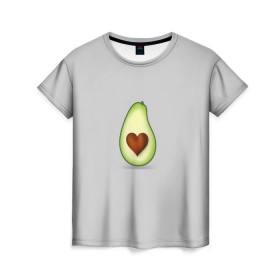 Женская футболка 3D с принтом Авокадо сердечко в Тюмени, 100% полиэфир ( синтетическое хлопкоподобное полотно) | прямой крой, круглый вырез горловины, длина до линии бедер | авокадо | авокадо с сердечком | авокадо сердечко | авокадо сердце | авокадо эмоции | сердечко | четыре | четыре авокадо
