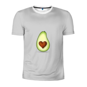 Мужская футболка 3D спортивная с принтом Авокадо сердечко в Тюмени, 100% полиэстер с улучшенными характеристиками | приталенный силуэт, круглая горловина, широкие плечи, сужается к линии бедра | авокадо | авокадо с сердечком | авокадо сердечко | авокадо сердце | авокадо эмоции | сердечко | четыре | четыре авокадо