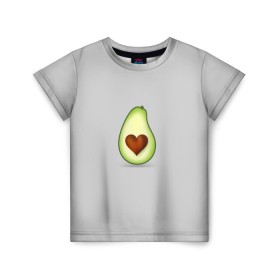 Детская футболка 3D с принтом Авокадо сердечко в Тюмени, 100% гипоаллергенный полиэфир | прямой крой, круглый вырез горловины, длина до линии бедер, чуть спущенное плечо, ткань немного тянется | авокадо | авокадо с сердечком | авокадо сердечко | авокадо сердце | авокадо эмоции | сердечко | четыре | четыре авокадо