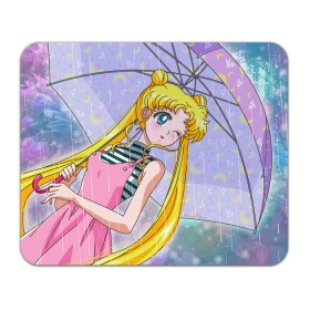 Коврик для мышки прямоугольный с принтом Sailor Moon в Тюмени, натуральный каучук | размер 230 х 185 мм; запечатка лицевой стороны | baby | bunny | girl | like | pink | sailormoon | usagi | вода капли | воин | волосы | глаза | девушка | дождь | зайчик | зонтик | котик | кролик | лето | луна | малышка | матроска | небо | облака | природа | радуга | розовый