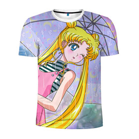 Мужская футболка 3D спортивная с принтом Sailor Moon в Тюмени, 100% полиэстер с улучшенными характеристиками | приталенный силуэт, круглая горловина, широкие плечи, сужается к линии бедра | Тематика изображения на принте: baby | bunny | girl | like | pink | sailormoon | usagi | вода капли | воин | волосы | глаза | девушка | дождь | зайчик | зонтик | котик | кролик | лето | луна | малышка | матроска | небо | облака | природа | радуга | розовый