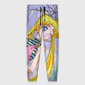 Женские брюки 3D с принтом Sailor Moon в Тюмени, полиэстер 100% | прямой крой, два кармана без застежек по бокам, с мягкой трикотажной резинкой на поясе и по низу штанин. В поясе для дополнительного комфорта — широкие завязки | baby | bunny | girl | like | pink | sailormoon | usagi | вода капли | воин | волосы | глаза | девушка | дождь | зайчик | зонтик | котик | кролик | лето | луна | малышка | матроска | небо | облака | природа | радуга | розовый