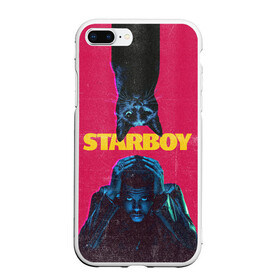 Чехол для iPhone 7Plus/8 Plus матовый с принтом STARBOY в Тюмени, Силикон | Область печати: задняя сторона чехла, без боковых панелей | Тематика изображения на принте: blinding lights | heartless | starboy | the weekend | уикенд