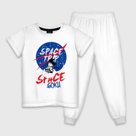Детская пижама хлопок с принтом Space trip в Тюмени, 100% хлопок |  брюки и футболка прямого кроя, без карманов, на брюках мягкая резинка на поясе и по низу штанин
 | Тематика изображения на принте: аниме | космическая | космос | наса | путешествие в космос