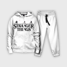 Детский костюм 3D с принтом STRANGER THINGS в Тюмени,  |  | netflix | stranger things | trend | арт | герой | загадочные события | кино | лого | надпись | наука | нетфликс | очень странные дела | парню | персонаж | прикольная | ребенку | сериал | тренд | фантастика