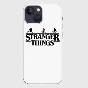 Чехол для iPhone 13 mini с принтом STRANGER THINGS в Тюмени,  |  | netflix | stranger things | trend | арт | герой | загадочные события | кино | лого | надпись | наука | нетфликс | очень странные дела | парню | персонаж | прикольная | ребенку | сериал | тренд | фантастика
