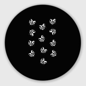 Коврик для мышки круглый с принтом Pyrokinesis в Тюмени, резина и полиэстер | круглая форма, изображение наносится на всю лицевую часть | pyrokinesis | андрей | русский рэп | рэп | хип хоп