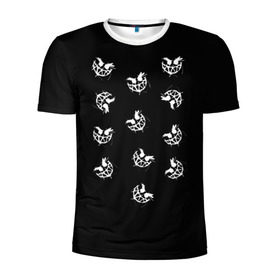 Мужская футболка 3D спортивная с принтом Pyrokinesis в Тюмени, 100% полиэстер с улучшенными характеристиками | приталенный силуэт, круглая горловина, широкие плечи, сужается к линии бедра | Тематика изображения на принте: pyrokinesis | андрей | русский рэп | рэп | хип хоп