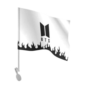 Флаг для автомобиля с принтом BTS | БТС (Z) в Тюмени, 100% полиэстер | Размер: 30*21 см | bangtan boys | bt21 | bts | rm | бтс | ви | джей хоуп | джонгук | сюга | чимин | чин