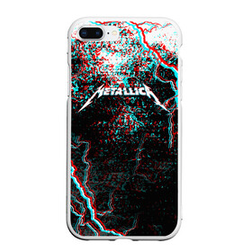 Чехол для iPhone 7Plus/8 Plus матовый с принтом METALLICA GLITCH STORM в Тюмени, Силикон | Область печати: задняя сторона чехла, без боковых панелей | metallica | rock | джеймс хэтфилд | джейсон ньюстед | дэйв мастейн | кирк хэмметт | клифф бёртон | ларс ульрих | металлика | музыка | роберт трухильо | рок