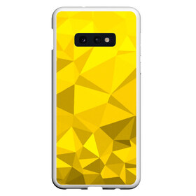 Чехол для Samsung S10E с принтом YELLOW ABSTRACT в Тюмени, Силикон | Область печати: задняя сторона чехла, без боковых панелей | abstract | abstraction | color | fractal | geometry | paitnt | polygon | polygonal | psy | абстракция | геометрия | краски | неоновые | полигоны | психоделика | фрактал