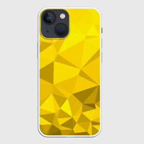 Чехол для iPhone 13 mini с принтом YELLOW ABSTRACT в Тюмени,  |  | abstract | abstraction | color | fractal | geometry | paitnt | polygon | polygonal | psy | абстракция | геометрия | краски | неоновые | полигоны | психоделика | фрактал