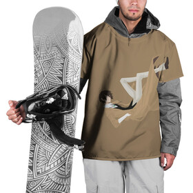Накидка на куртку 3D с принтом Osamu Dazai в Тюмени, 100% полиэстер |  | bungou | dazai | dogs | osamu | stray | асаму | бродячие псы | бродячих | дадзай | дазай | литературные гении | осаму | проза | псов