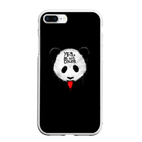 Чехол для iPhone 7Plus/8 Plus матовый с принтом _Panda_ в Тюмени, Силикон | Область печати: задняя сторона чехла, без боковых панелей | color | have | hunter | panda | text | we | yes | австралия | арт | бе | высунула | глаза | голова | да | дикое | есть | животное | лбу | млекопитающее | на | надпись | нас | нос | охотник | панда | панды | показывает