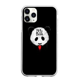 Чехол для iPhone 11 Pro матовый с принтом _Panda_ в Тюмени, Силикон |  | Тематика изображения на принте: color | have | hunter | panda | text | we | yes | австралия | арт | бе | высунула | глаза | голова | да | дикое | есть | животное | лбу | млекопитающее | на | надпись | нас | нос | охотник | панда | панды | показывает