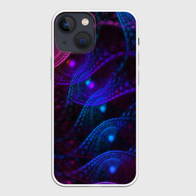 Чехол для iPhone 13 mini с принтом NEON FRACTAL в Тюмени,  |  | abstract | abstraction | color | fractal | geometry | paitnt | polygon | polygonal | psy | абстракция | геометрия | краски | неоновые | полигоны | психоделика | фрактал