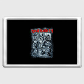 Магнит 45*70 с принтом Iron Maiden в Тюмени, Пластик | Размер: 78*52 мм; Размер печати: 70*45 | 80s | hardrock | heavy | iron | maiden | metal | pop | steve harris | the final frontier | uk | айрон | группа | железная дева | метал | мэйден | хеви