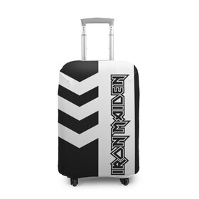Чехол для чемодана 3D с принтом Iron Maiden в Тюмени, 86% полиэфир, 14% спандекс | двустороннее нанесение принта, прорези для ручек и колес | 80s | hardrock | heavy | iron | maiden | metal | pop | steve harris | the final frontier | uk | айрон | группа | железная дева | метал | мэйден | хеви
