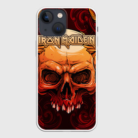 Чехол для iPhone 13 mini с принтом Iron Maiden в Тюмени,  |  | 80s | hardrock | heavy | iron | maiden | metal | pop | steve harris | the final frontier | uk | айрон | группа | железная дева | метал | мэйден | хеви