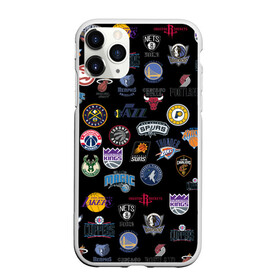 Чехол для iPhone 11 Pro Max матовый с принтом NBA Pattern в Тюмени, Силикон |  | Тематика изображения на принте: basketball | boston celtics | brooklyn nets | nba | new york knicks | philadel | toronto raptors | баскетбол | бостон селтикс | бруклин нетс | нба | нью йорк никс | спорт | торонто рэпторс | филадельфия 76ерс