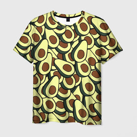 Мужская футболка 3D с принтом Авокадо в Тюмени, 100% полиэфир | прямой крой, круглый вырез горловины, длина до линии бедер | avocado | food | fruit | vegan | vegetarian | авокадо | веган | вегетарианство | еда | фрукты