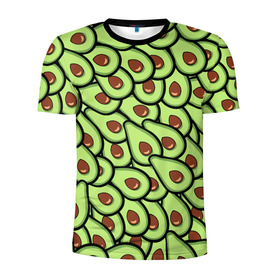 Мужская футболка 3D спортивная с принтом АВОКАДО в Тюмени, 100% полиэстер с улучшенными характеристиками | приталенный силуэт, круглая горловина, широкие плечи, сужается к линии бедра | avocado | food | fruit | vegan | vegetarian | авокадо | веган | вегетарианство | еда | фрукты