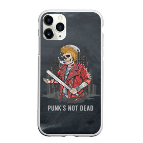 Чехол для iPhone 11 Pro Max матовый с принтом Punk’s Not Dead в Тюмени, Силикон |  | punk | punks | punk’s not dead | rock | rocker | метал | металл | панк | панки | рок | рокер | тяжелая музыка