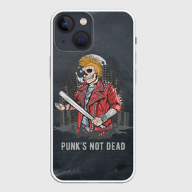 Чехол для iPhone 13 mini с принтом Punk’s Not Dead в Тюмени,  |  | punk | punks | punk’s not dead | rock | rocker | метал | металл | панк | панки | рок | рокер | тяжелая музыка