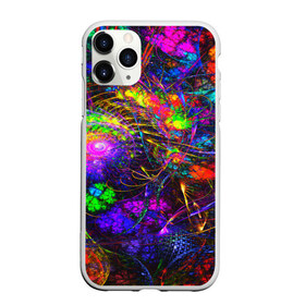 Чехол для iPhone 11 Pro Max матовый с принтом НЕОНОВЫЕ КРАСКИ в Тюмени, Силикон |  | abstract | abstraction | color | fractal | geometry | paitnt | polygon | polygonal | psy | абстракция | геометрия | краски | неоновые | полигоны | психоделика | фрактал