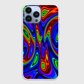 Чехол для iPhone 13 Pro Max с принтом НЕОНОВЫЕ КРАСКИ в Тюмени,  |  | abstract | abstraction | color | fractal | geometry | paitnt | polygon | polygonal | psy | абстракция | геометрия | краски | неоновые | полигоны | психоделика | фрактал