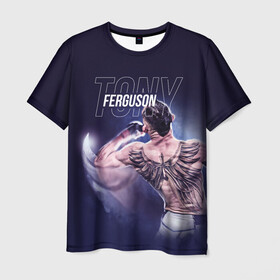 Мужская футболка 3D с принтом Tony Ferguson в Тюмени, 100% полиэфир | прямой крой, круглый вырез горловины, длина до линии бедер | el cucuy | ferguson | mma | ssru | tony ferguson | мма | тони фергюсон | фергюсон