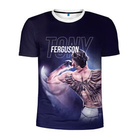 Мужская футболка 3D спортивная с принтом Tony Ferguson в Тюмени, 100% полиэстер с улучшенными характеристиками | приталенный силуэт, круглая горловина, широкие плечи, сужается к линии бедра | el cucuy | ferguson | mma | ssru | tony ferguson | мма | тони фергюсон | фергюсон