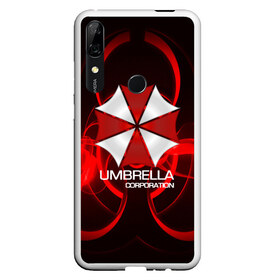 Чехол для Honor P Smart Z с принтом Umbrella Corp в Тюмени, Силикон | Область печати: задняя сторона чехла, без боковых панелей | Тематика изображения на принте: biohazard | biohazard 7 | crocodile | fang | game | hand | monster | new umbrella | resident evil | resident evil 7 | umbrella | umbrella corp | umbrella corporation | zombie | обитель