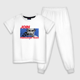 Детская пижама хлопок с принтом Ferguson team в Тюмени, 100% хлопок |  брюки и футболка прямого кроя, без карманов, на брюках мягкая резинка на поясе и по низу штанин
 | el cucuy | ferguson | mma | tony ferguson | мма | тони фергюсон | фергюсон