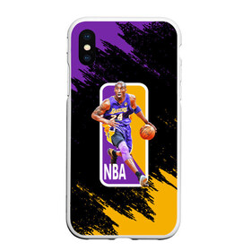 Чехол для iPhone XS Max матовый с принтом LA LAKERS KOBE BRYANT в Тюмени, Силикон | Область печати: задняя сторона чехла, без боковых панелей | america | basketball | kobe bryant | la | la lakers | lakers | los angeles lakers | nba | usa | баскетбол | кобе брайант | лос анджелес лейкерс | нба | сша