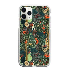 Чехол для iPhone 11 Pro Max матовый с принтом Abstraction Pattern в Тюмени, Силикон |  | abstraction pattern | forest | fox | girl | абстракция | лес | лисы | паттерн | узор