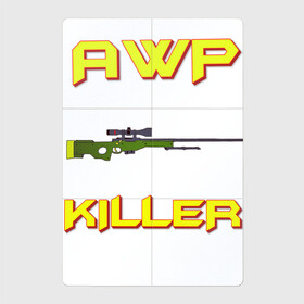 Магнитный плакат 2Х3 с принтом AWP killer 2 в Тюмени, Полимерный материал с магнитным слоем | 6 деталей размером 9*9 см | awp | counter strike | counter strike global offensive | cs | cs go | go | killer | sniper | авп | контра | кс | кс го | слон | снайпер | снайперская винтовка