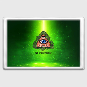 Магнит 45*70 с принтом Всевидящее око в Тюмени, Пластик | Размер: 78*52 мм; Размер печати: 70*45 | всевидящее око | глаз | за тобой наблюдают | заговор | зрачок | креатив | листва | листья | масон | масоны | наблюдение | сговор | треугольник