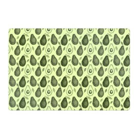 Магнитный плакат 3Х2 с принтом Авокадо паттерн в Тюмени, Полимерный материал с магнитным слоем | 6 деталей размером 9*9 см | avocado | pattern | vegan | vegetarian | авокадо | веган | вегетарианство | паттерн