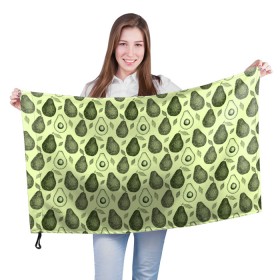 Флаг 3D с принтом Авокадо паттерн в Тюмени, 100% полиэстер | плотность ткани — 95 г/м2, размер — 67 х 109 см. Принт наносится с одной стороны | avocado | pattern | vegan | vegetarian | авокадо | веган | вегетарианство | паттерн