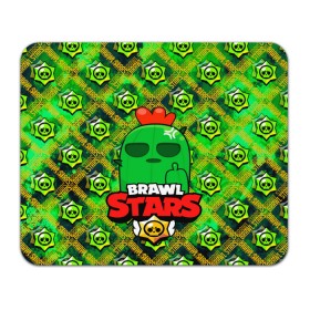 Коврик для мышки прямоугольный с принтом Brawl Stars Spike в Тюмени, натуральный каучук | размер 230 х 185 мм; запечатка лицевой стороны | brawl | brawl stars | brawl stars spike | brawl stars спайк | spike | stars | бравл | бравл старс | бравл старс спайк | игры | кактус | лого | лого brawl stars | лого бравл старс | логотип | логотип brawl stars | логотип бравл старс | спай