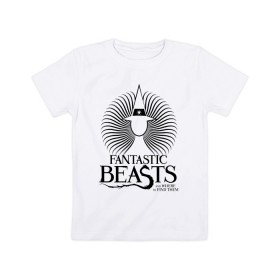 Детская футболка хлопок с принтом Enchantress в Тюмени, 100% хлопок | круглый вырез горловины, полуприлегающий силуэт, длина до линии бедер | fantastic beasts | jacob kowalski | newt scamander | niffler | queenie | tina | vdgerir