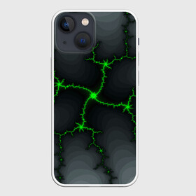 Чехол для iPhone 13 mini с принтом ABSTRACT LED в Тюмени,  |  | abstract | abstraction | color | fractal | geometry | paitnt | polygon | polygonal | psy | абстракция | геометрия | краски | неоновые | полигоны | психоделика | фрактал