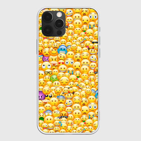 Чехол для iPhone 12 Pro Max с принтом Смайлики Emoji в Тюмени, Силикон |  | emoji | smile | sticker | грусть | любовь | печаль | плачь | смайлики | стикеры | текстура | улыбка | эмоджи | эмодзи