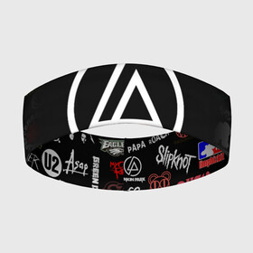 Повязка на голову 3D с принтом LINKIN PARK | ROCK LOGO (Z) в Тюмени,  |  | chester bennington | linkin park | mike shinoda | альтернативный метал | альтернативный рок | линкин парк | майк шинода | ню метал | поп музыка | поп рок | рэп метал | рэп рок | электроник рок